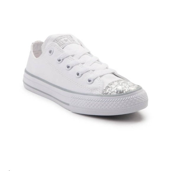 converse chuck taylor all star ox womens glitter toe sneakers